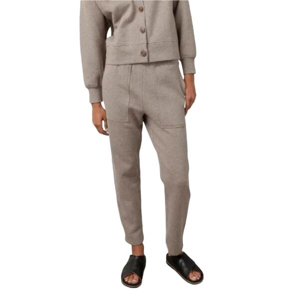 Rails NEW Edna Elevated Chic Jogger Pull On Sweatpants Latte Heather Tan Medium - Picture 1 of 12